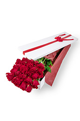24 Long Stem Roses Presentation Box